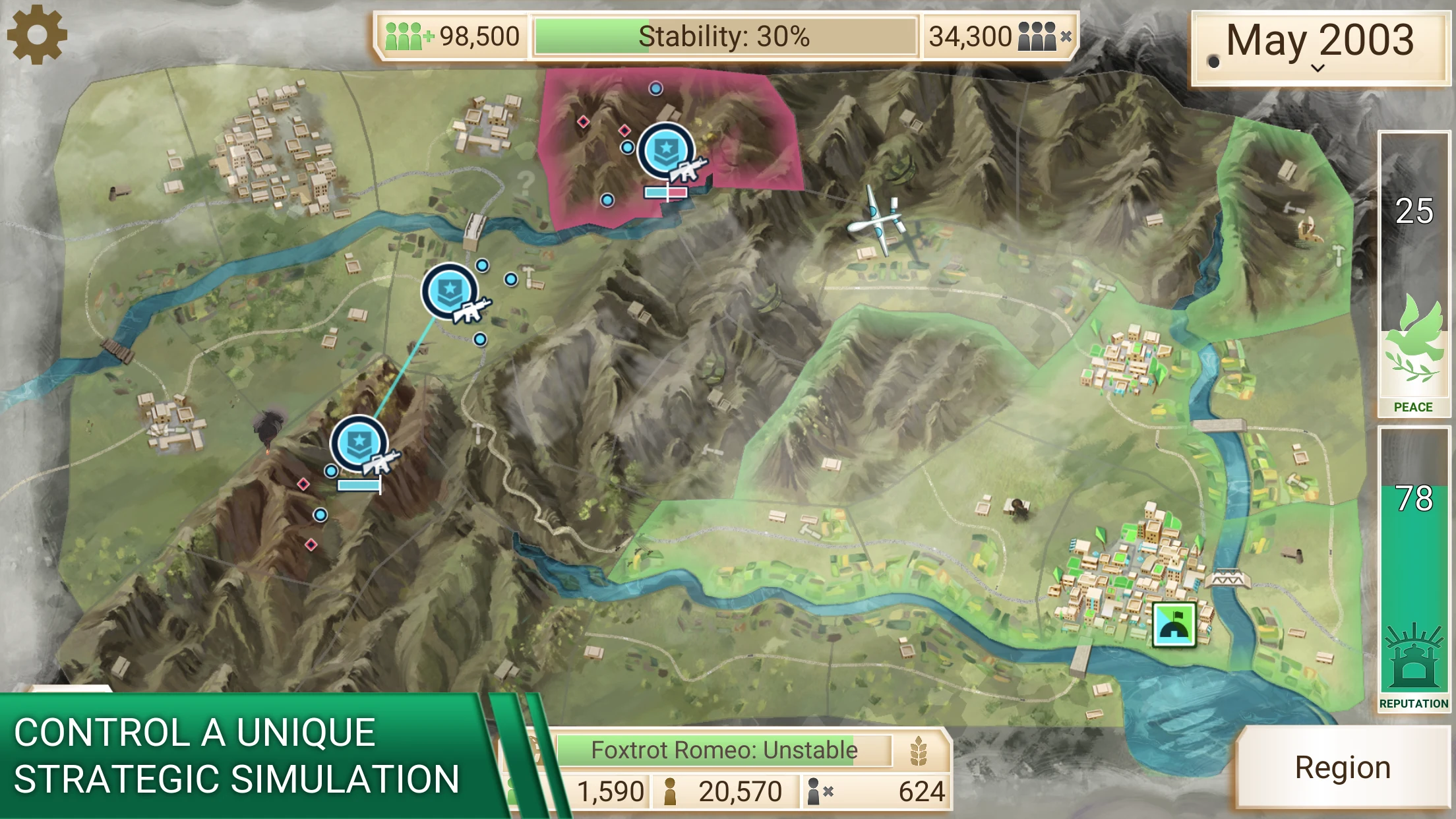 Rebel Inc. screenshot